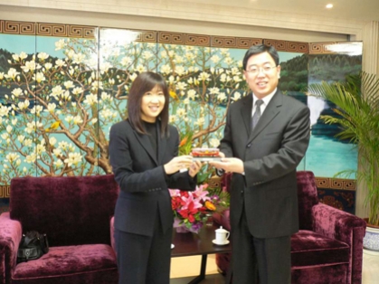 CT's courtesy call on Vice Chairman of the China National Tourism Administration (CNTA)